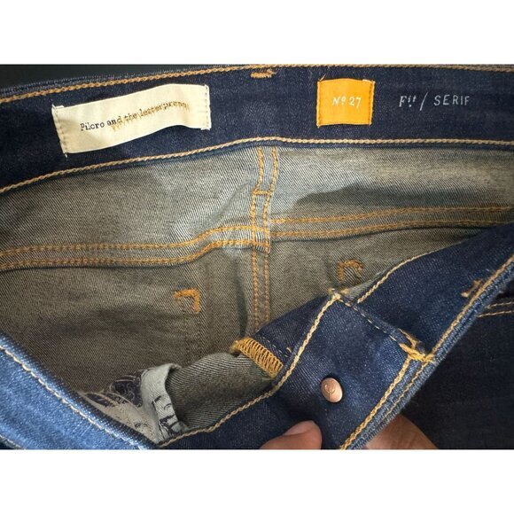 Pilcro and the Letterpress Fit/Serif Jeans Women's 27 Denim Skinny Low Rise |Q1 - Picture 4 of 6